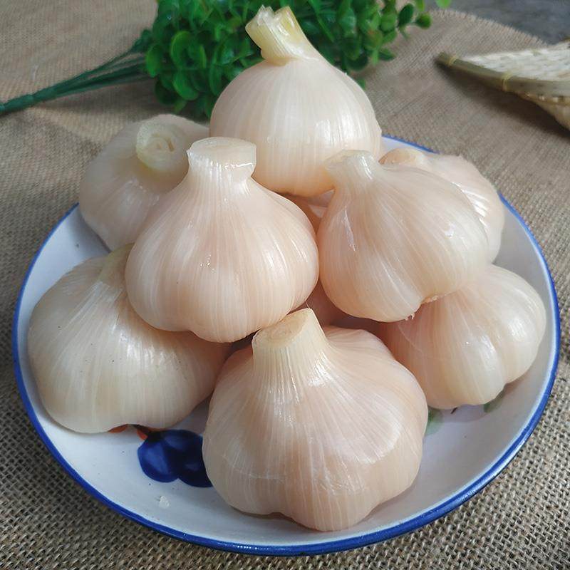 白玉糖蒜酸甜大蒜头自制新鲜腌制整箱10斤糖醋蒜农家下饭咸菜散装_虎窝淘