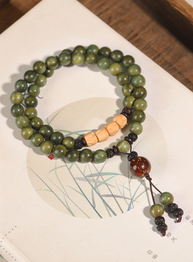 绿檀木手串文玩手持盘玩民族风