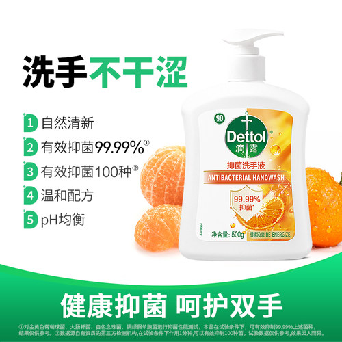 【百亿补贴】滴露抑菌洗手液多规格滋润清洁儿童学生家用官方正品 - 图0