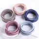 Black small high elastic rubber ring durable headband for men and women