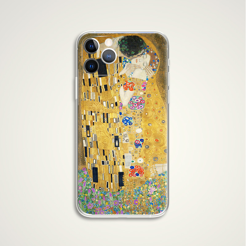 Klimt 克林姆特 The Kiss 吻艺术文艺油画艺术生手机壳  D906 - 图1