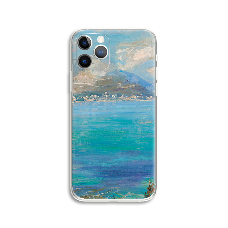 john lavery  宝石蓝海面风景油画肌理现代文艺术生手机壳 E425 - 图3