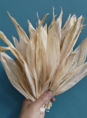 新玉米叶子棒棒袄纯自然笼屉布玉米皮编织工艺创意玉米袄苞米叶