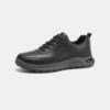 Aokang Men's Shoes Spring New Sports Leather Shoes Black Work and Commute Waterproof Anti-Slip Lace-up Breathable Casual Shoes