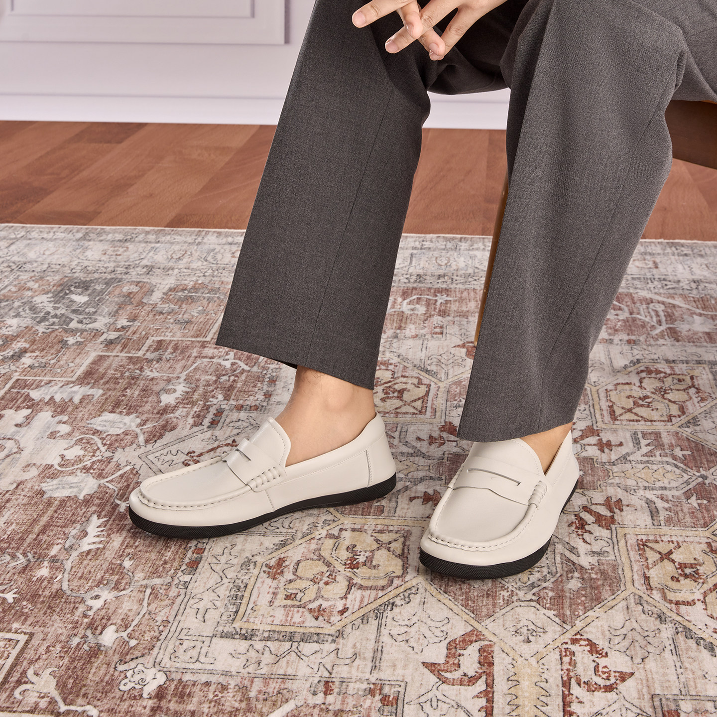 奥康 2025秋季新款男鞋软底舒适驾车鞋一脚蹬乐福鞋,淘宝优惠券,粉丝福利购,淘宝优惠卷