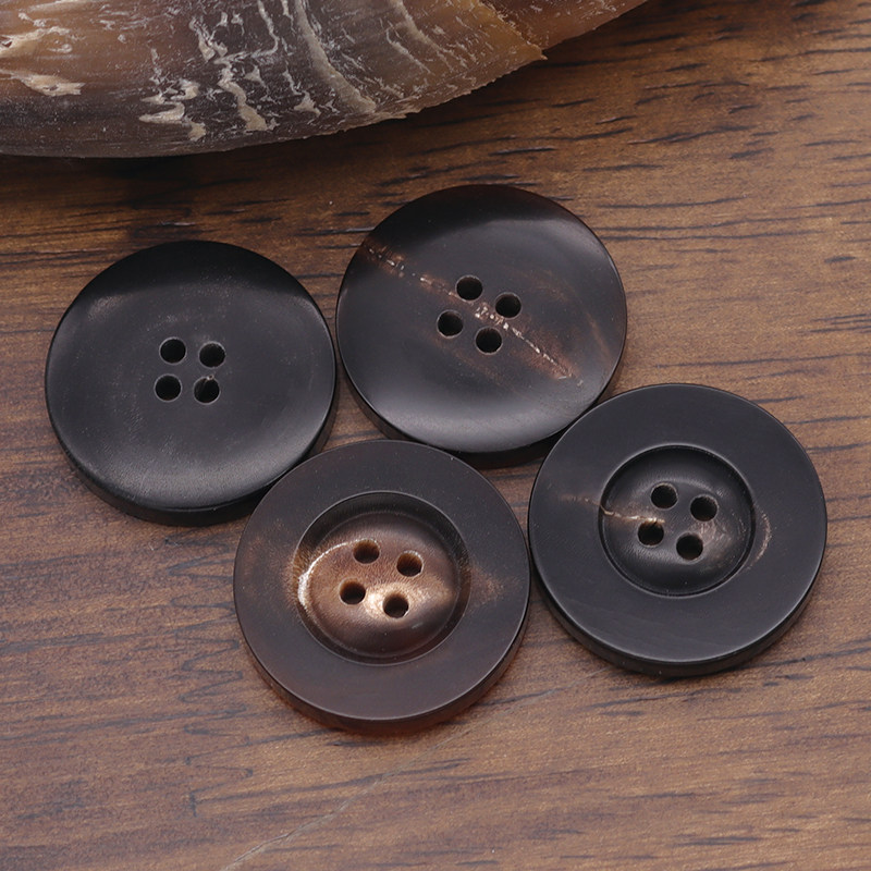 天然真牛角钮扣高档品牌西服扣子正装西装男女风衣大衣四眼纽扣,淘宝优惠券,粉丝福利购,淘宝优惠卷