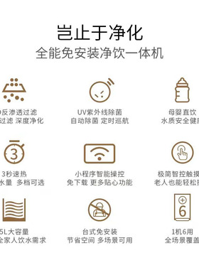 适用于德国双立人净水器台式家用反渗透直饮水机即热易芯思滤芯