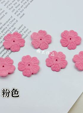 植绒樱花发饰蝴蝶装饰DIY材料配件