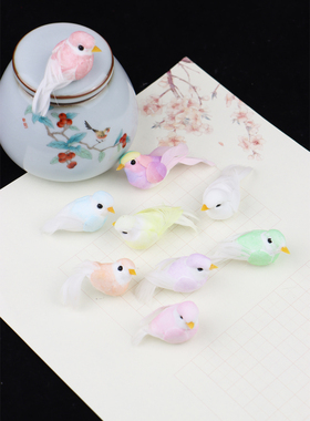 diy古风小鸟汉服配饰肥啾