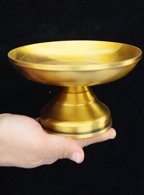 纯铜果盘摆件十二生肖水果茶盘家用供盘莲花供奉财神观音供佛送礼