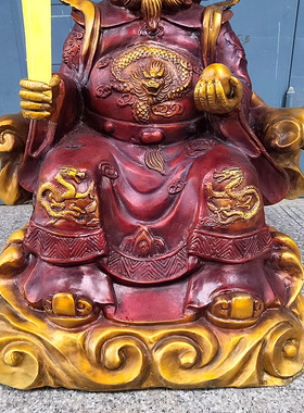 纯铜镇宅摆件供奉龙王像