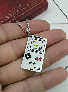 Born Free/奔放925纯银饰品童年趣味创意个性项链挂件游戏机吊坠