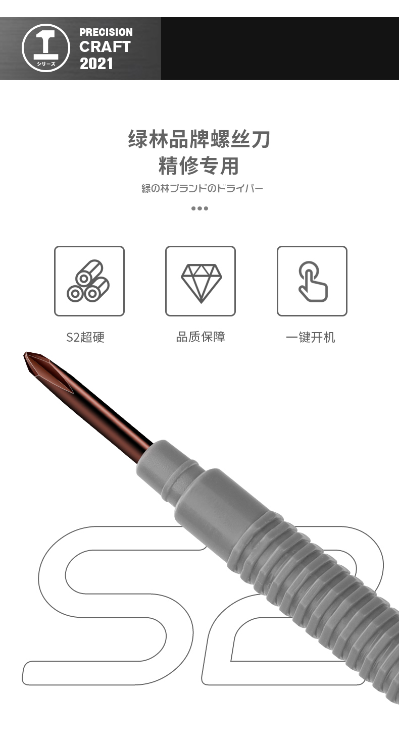 绿林螺丝刀套装小型十字一字多功能电脑两用精密螺丝批拆机工具 - 图0