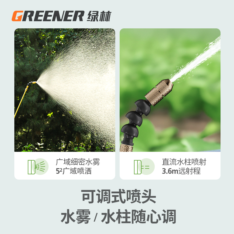 绿林喷雾器家用小型喷壶农药喷洒打药神器气压式浇花农用喷药喷水-图3