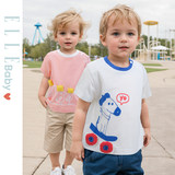 ELLEBABY 宝宝夏季透气纯棉短袖T恤（73~110）5色 立减+券后18.9元包邮