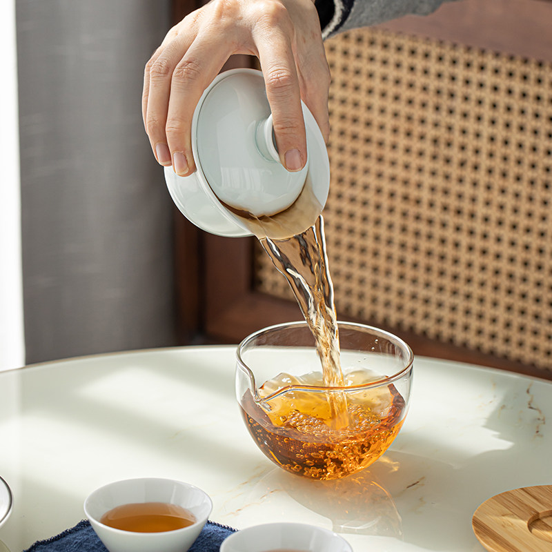 青瓷旅行茶具套装户外便携包随身收纳包陶瓷盖碗快客杯一壶三杯,淘宝优惠券,粉丝福利购,淘宝优惠卷