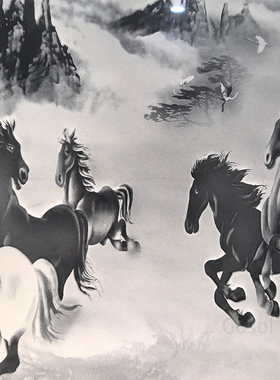 马到成功商务送礼水晶内雕摆件