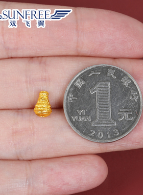 新款黄金古法唐草纹佛塔帽弟子珠足金999文玩长手串吊108尾坠男女