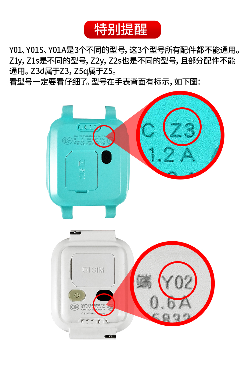 适用小天才Y01S儿童电话手表保护套Y02软硅胶壳套防磕碰保护壳 - 图0