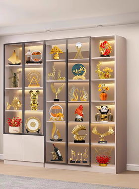 酒柜装饰摆件2026新款轻奢高档客厅展示柜高级感办公室工艺品摆设