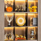 Light luxury wine cabinet decorations living room high-end atmosphere