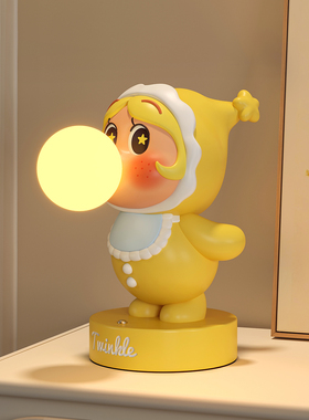 创意星星人台灯卧室小夜灯桌面装饰摆件可爱护眼灯床头灯生日礼物