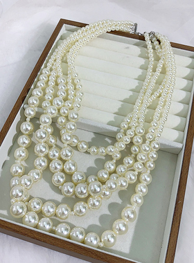 YOUFIR高级夸张新娘珍珠项链