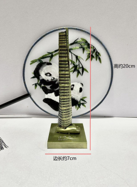 上海中心大厦金属模型工艺品摆件旅游纪念品办公室桌面装饰品厂家