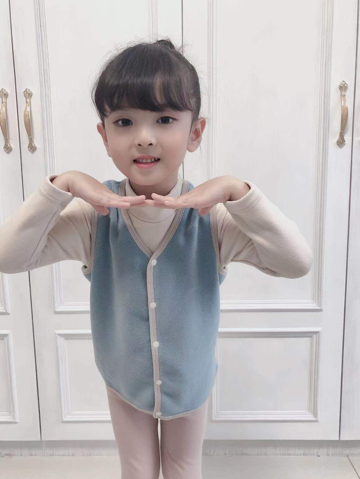 米啦哆拉儿童马甲男童加绒保暖背心女童内穿双面一体绒打底内搭暖,淘宝优惠券,粉丝福利购,淘宝优惠卷