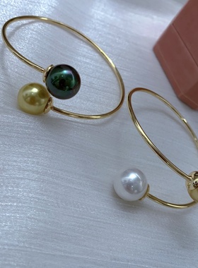 母贝仿珍珠14mm弹力手镯