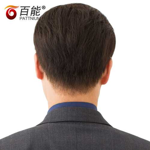 中老年假发 男 逼真中年男士真发假发短发真人发丝假发头套 jiafa - 图3