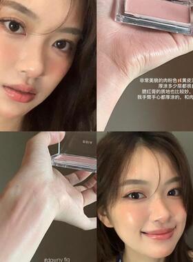 腮红膏单色腮紫修容自然哑光