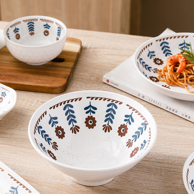 日式家用盘碗碟套装组合轻奢陶瓷小花釉下彩餐具新居乔迁送礼礼品,淘宝优惠券,粉丝福利购,淘宝优惠卷