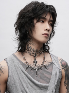 LOVEISWAR【庇护天使】原创设计朋克风y2k亚文化高级手作重工项链