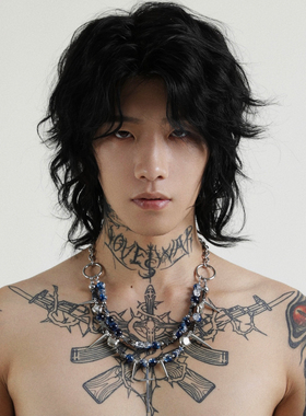 LOVE IS WAR【深海星空】原创设计朋克风y2k高级串珠重工手作项链