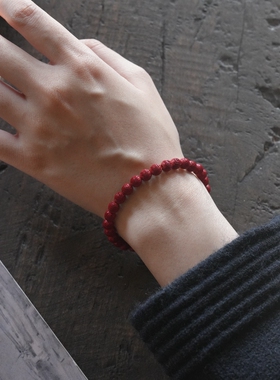 朱砂手串正品蛇年本命年辰砂手链