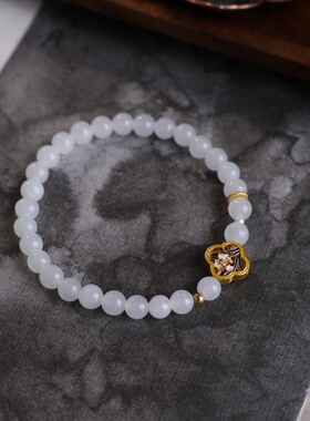 大仙的串儿天然烟紫手串冰种