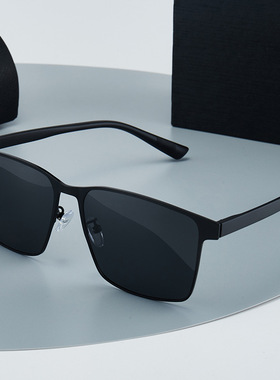 偏光防紫外线方型简约高清墨镜