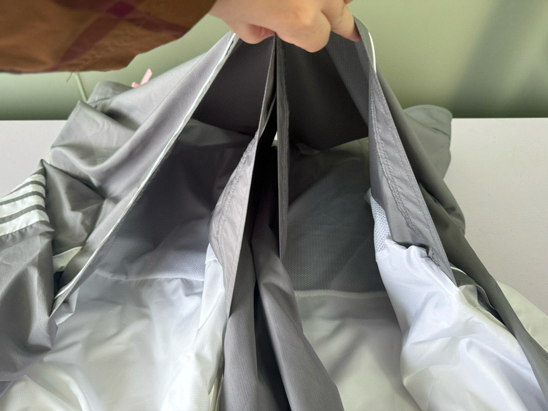 26春夏新款四条杠外套男女同款百搭夹克上衣潮自主灰白拼色风衣,淘宝优惠券,粉丝福利购,淘宝优惠卷