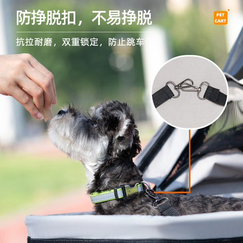宠物推车轻便可折叠猫外出小分离狗狗专用遛小拉车手咪狗 - 图0
