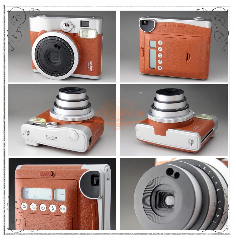 日本代购富士instax mini90 NC拍立得一次成像相机相纸胶片有现货