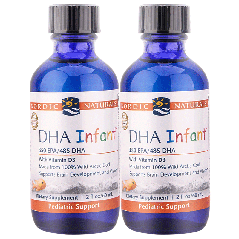 美国原装挪威小鱼宝宝dha补脑鱼油 NordicNaturals海外DHA/核桃油