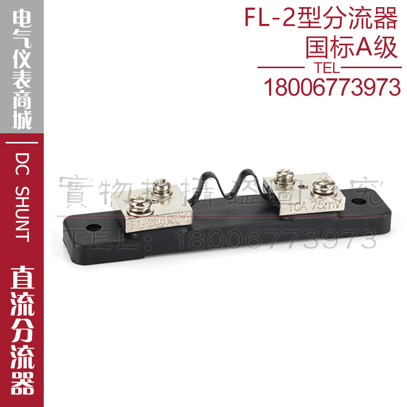 西崎超光FL-2 10A15A20A30A40A50A60A分流器75mV直流电流表分流器 - 图1