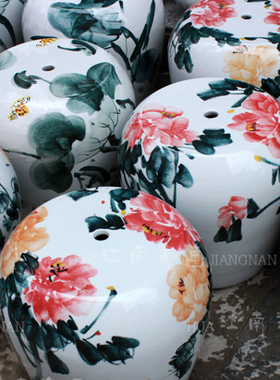 景德镇手绘户外陶瓷凳