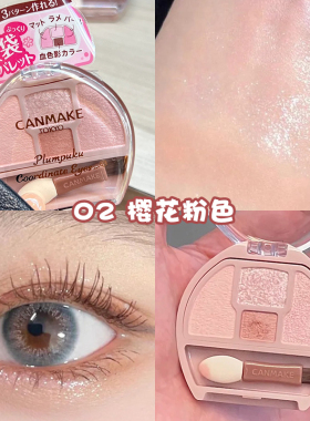 小猴子同款canmake卧蚕眼影盘