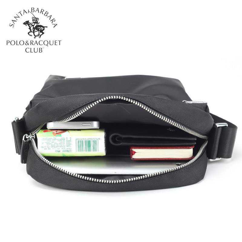 圣大保罗竖款单肩帆布户外斜挎包 圣大保罗晨雅迪男士包袋