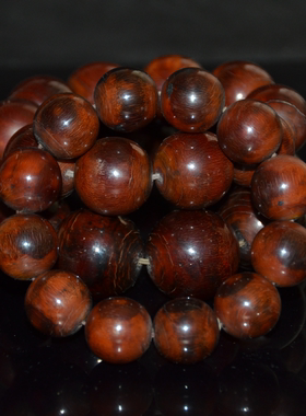 天然牦牛角老料圆珠手串手链带风化纹男女文玩diy配饰配件