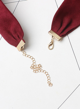 欧美复古饰品喉结绒布项圈