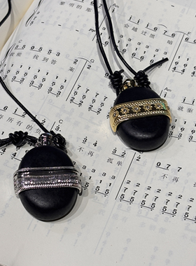 小众设计感复古木质酒壶项链女2025新款爆款高级感锁骨链颈链配饰