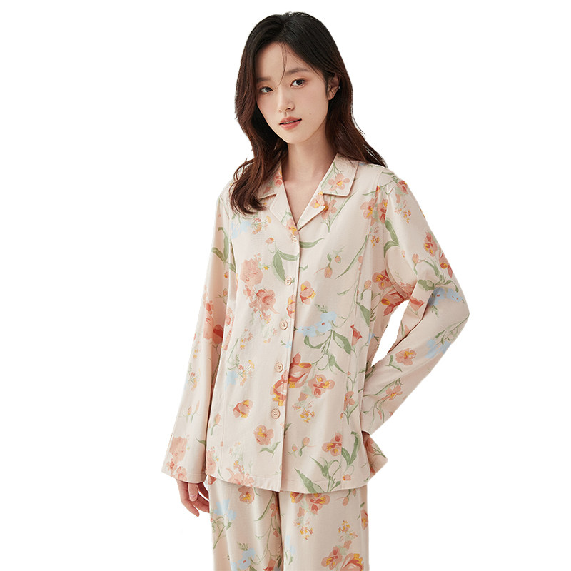 Dingguagua women's pajamas and home clothes set can be worn outside
